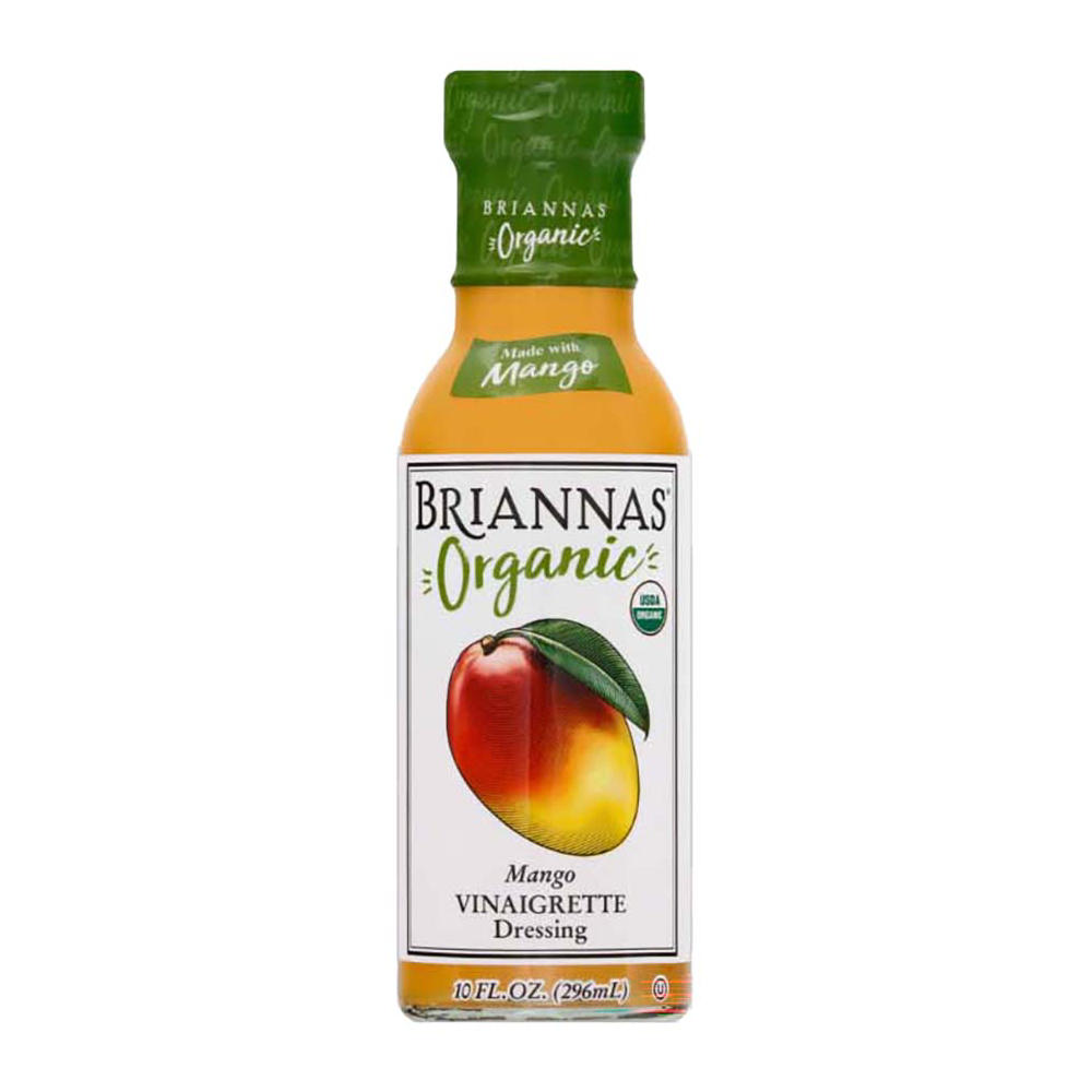 Briannas Organic Mango Vinaigrette Dressing, 10 oz