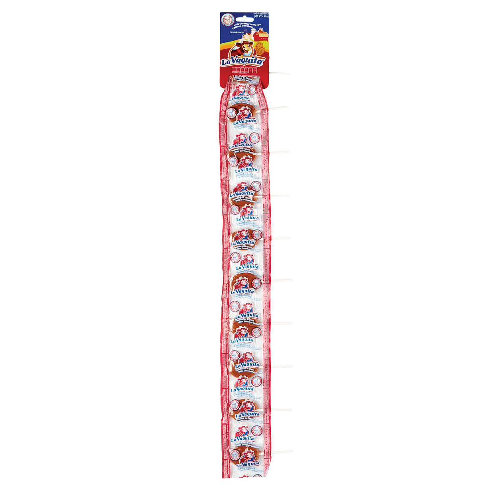 Canel's La Vaquita Milk Jumbo Lollipop Strip, 10 ct