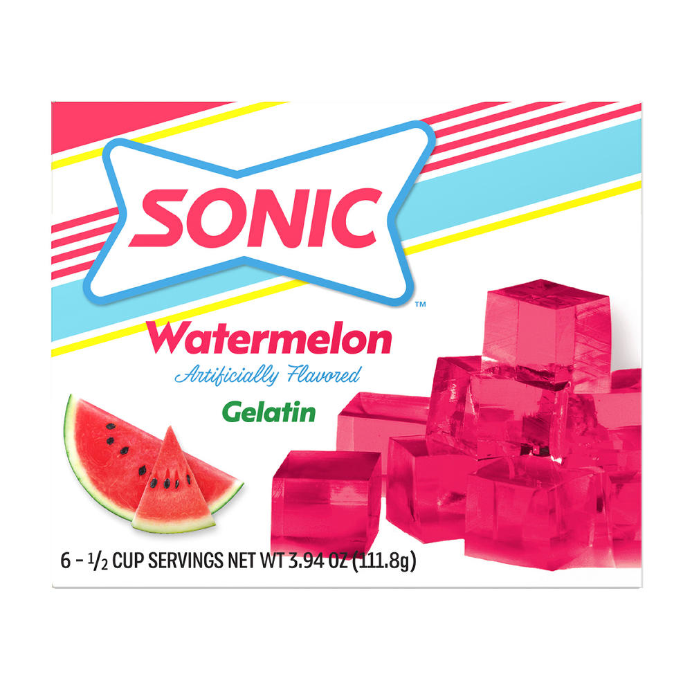 Sonic Gelatin - Watermelon, 3.94 oz