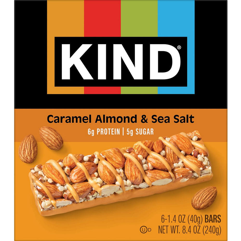 Kind Caramel Almond & Sea Salt Bars, 6 ct