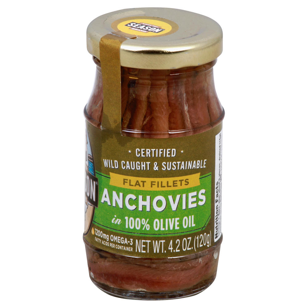 Season Anchovies In Olive Oil, 4.2 oz