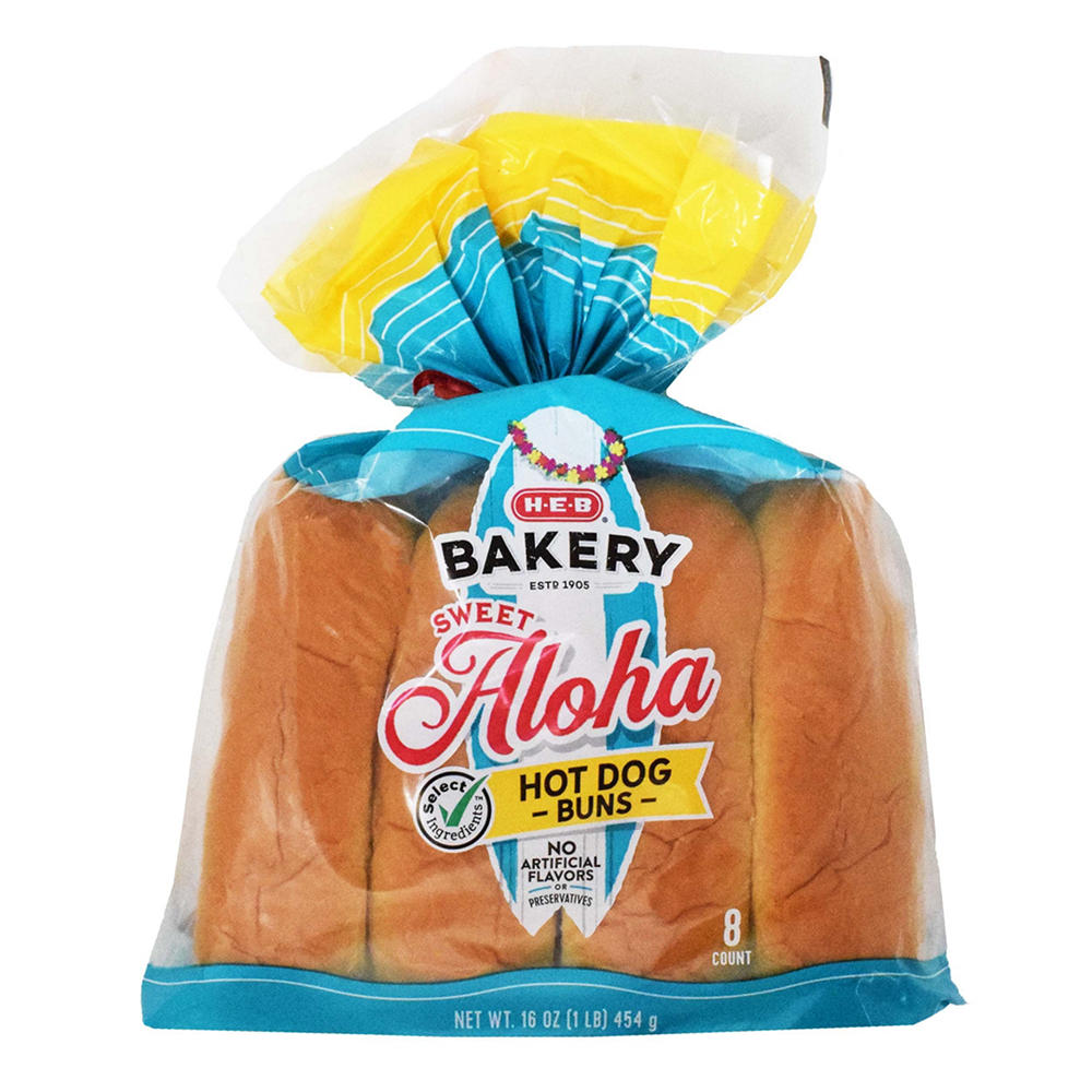 H-E-B Bakery Sweet Aloha Hot Dog Buns, 8 ct