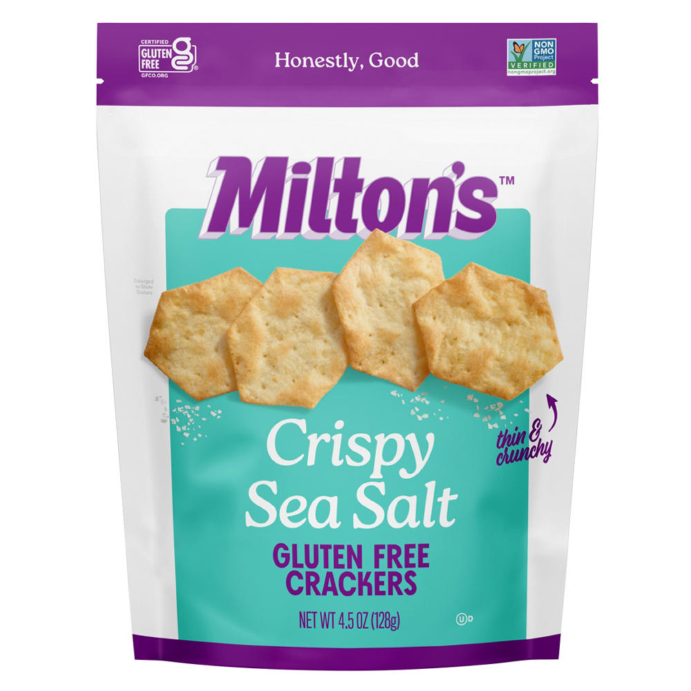 Milton's Gluten Free Crispy Sea Salt Baked Crackers, 4.5 oz