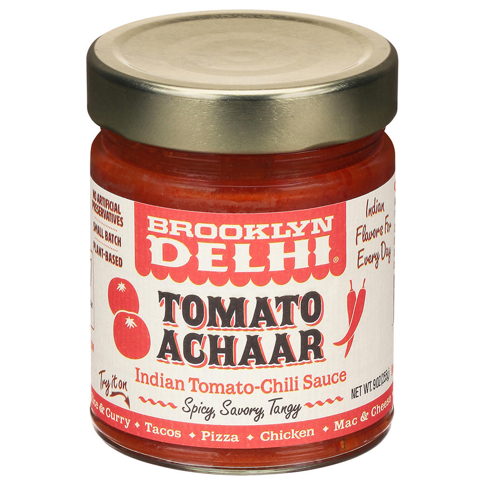 Brooklyn Delhi Tomato Achaar Indian Tomato-Chili Sauce, 9 oz