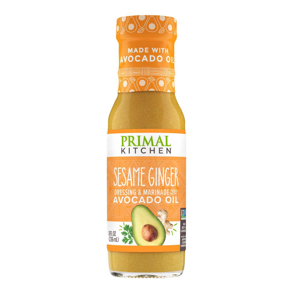 Primal Kitchen Sesame Ginger Dressing & Marinade with Avocado Oil, 8 oz