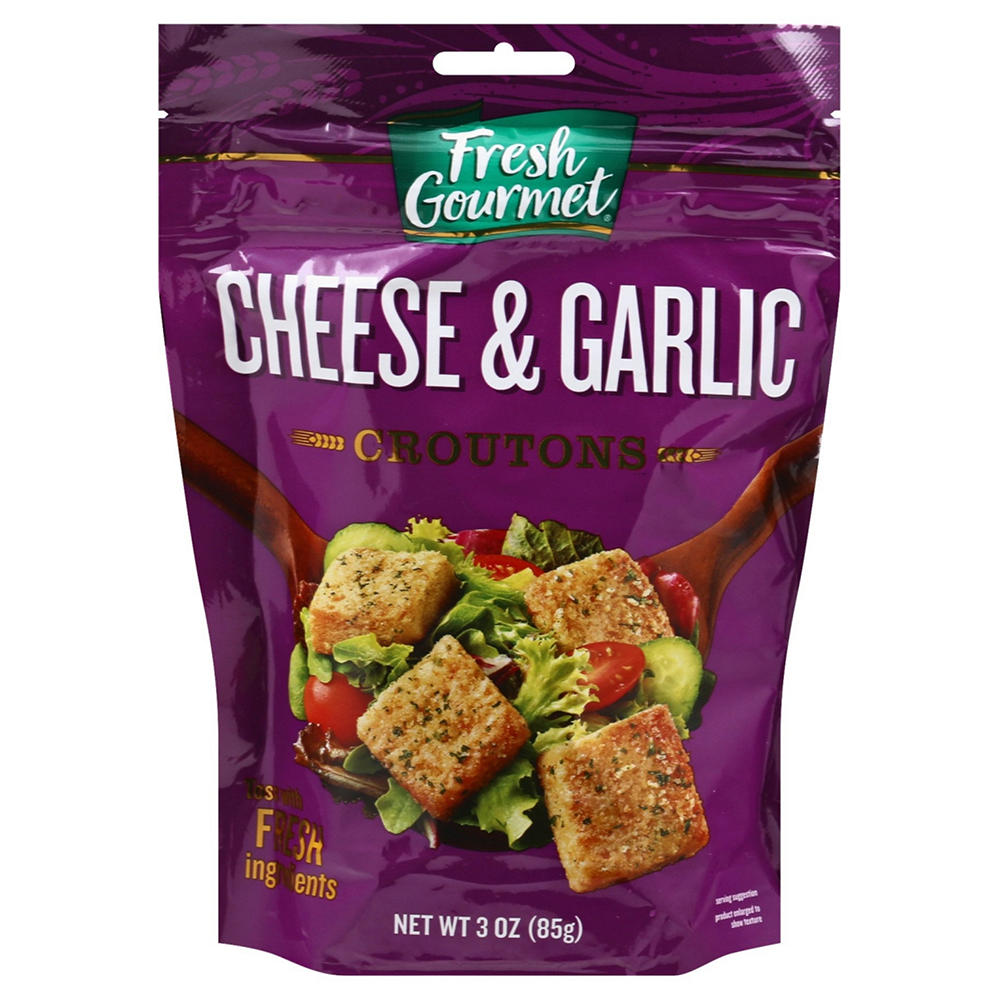 Fresh Gourmet Cheese and Garlic Croutons, 3 oz