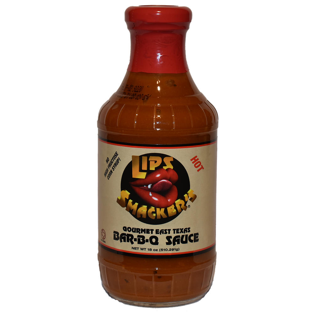 Lips Smacker's Gourmet East Texas Bar-B-Q Sauce - Hot, 18 oz