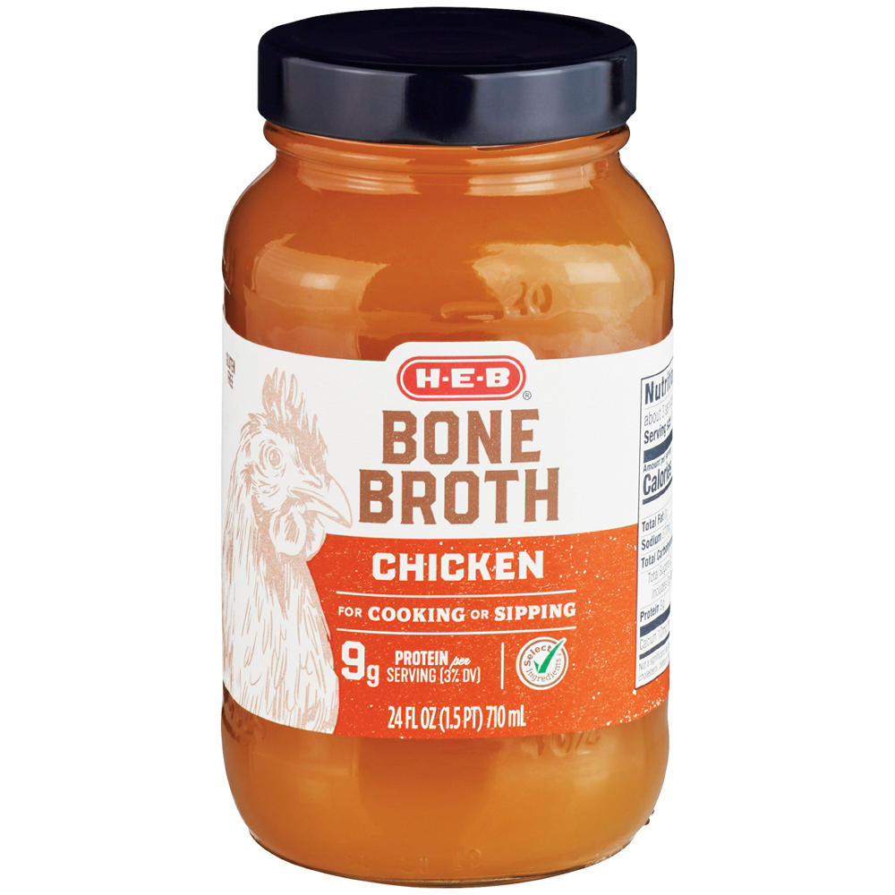 H-E-B Chicken Bone Broth, 24 oz