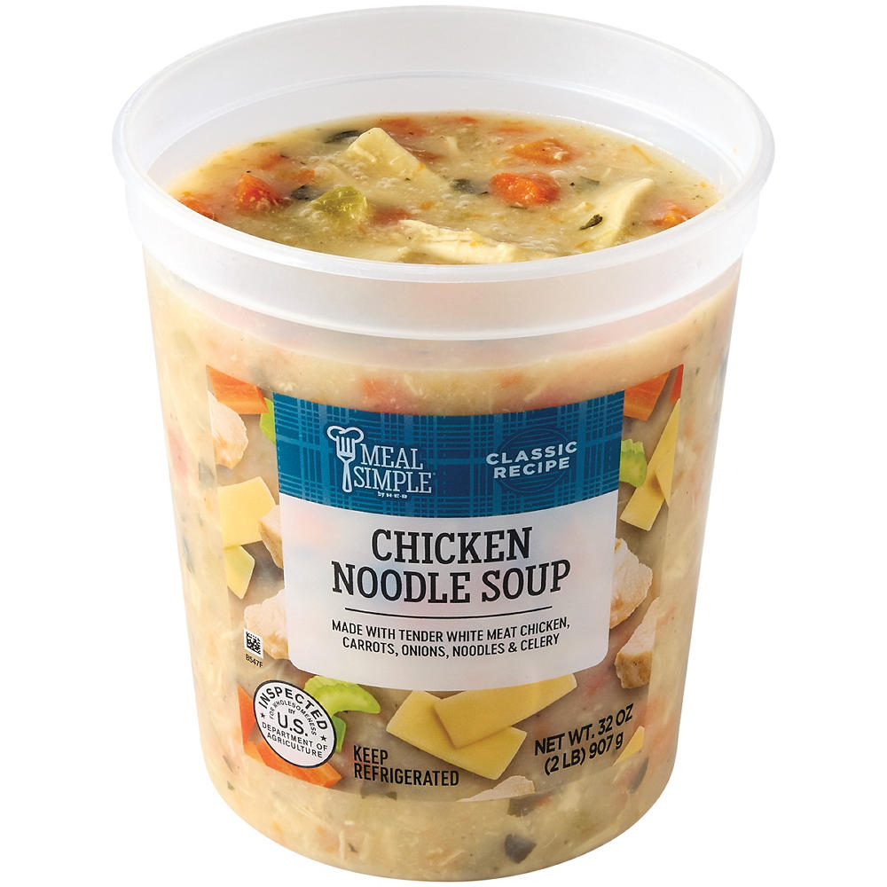 Meal Simple by H-E-B Chicken Noodle Soup - Family Size, 32 oz