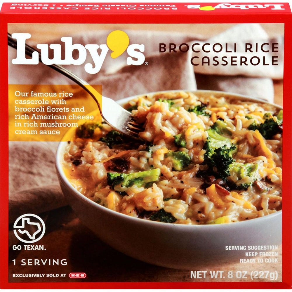 Luby's Broccoli Rice Casserole Frozen Meal, 8 oz