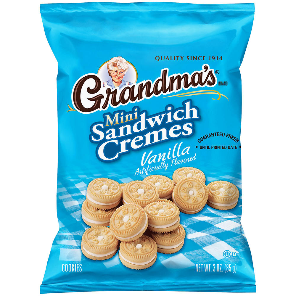 Grandma's Vanilla Mini Sandwich Creme Cookies, 3 oz
