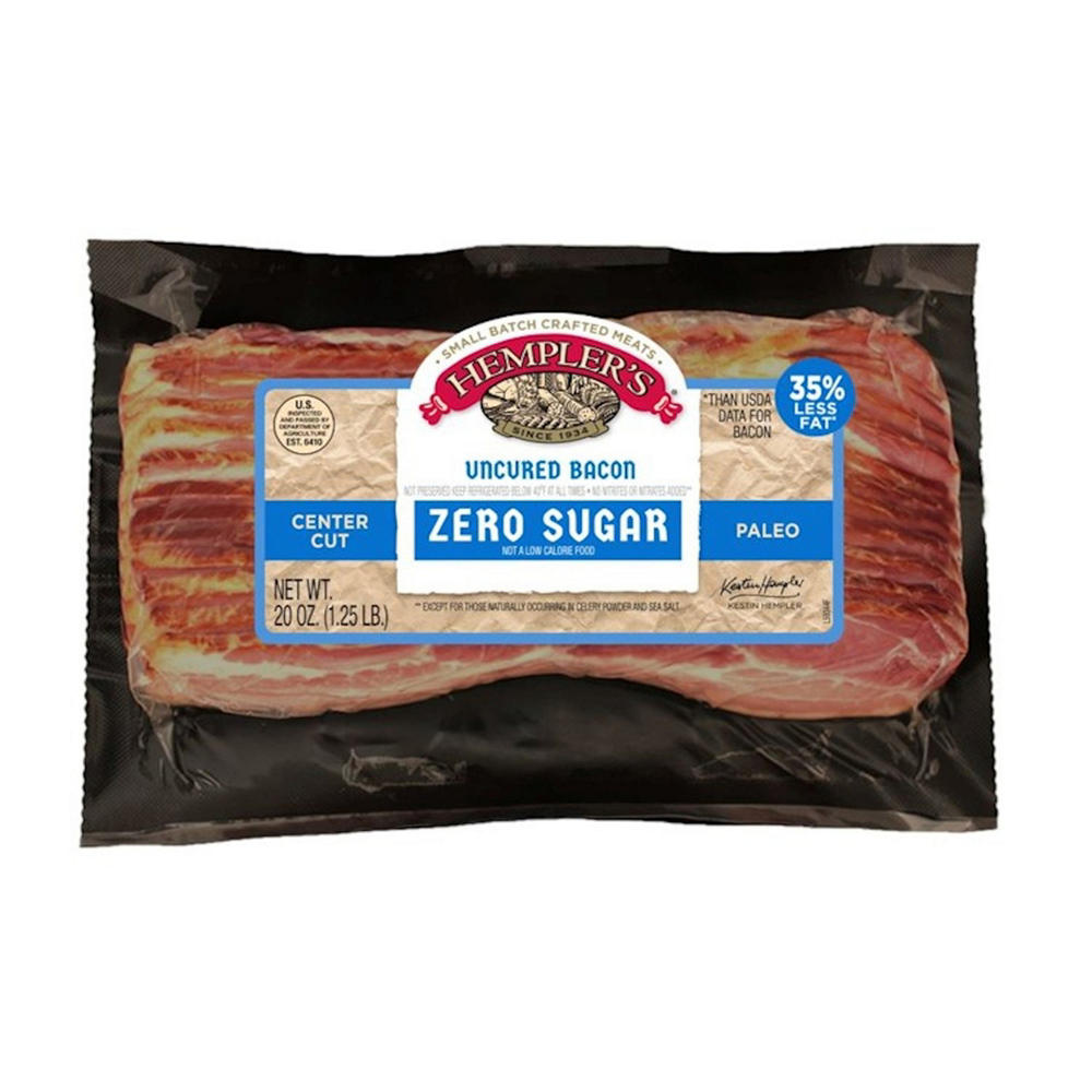 Hempler's No Sugar Added Uncured Center Cut Bacon, 20 oz