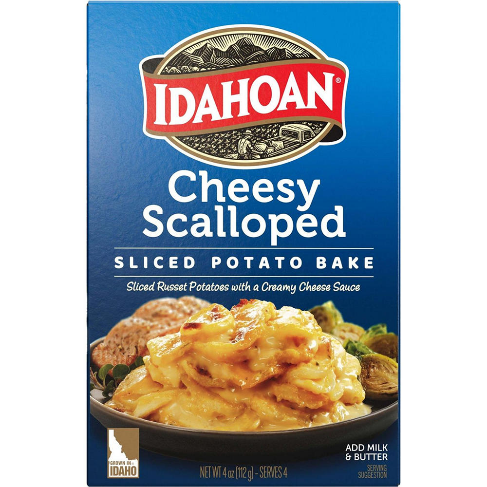 Idahoan Cheesy Scalloped Potatoes Homestyle Casserole, 4 oz