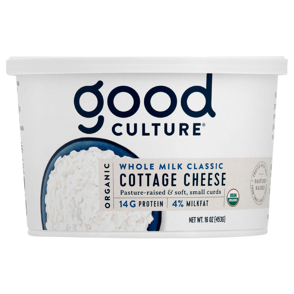 Good Culture Organic 4% Milkfat Cottage Cheese, 16 oz
