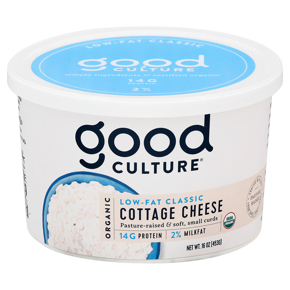 Good Culture Organic 2% Milkfat Cottage Cheese, 16 oz