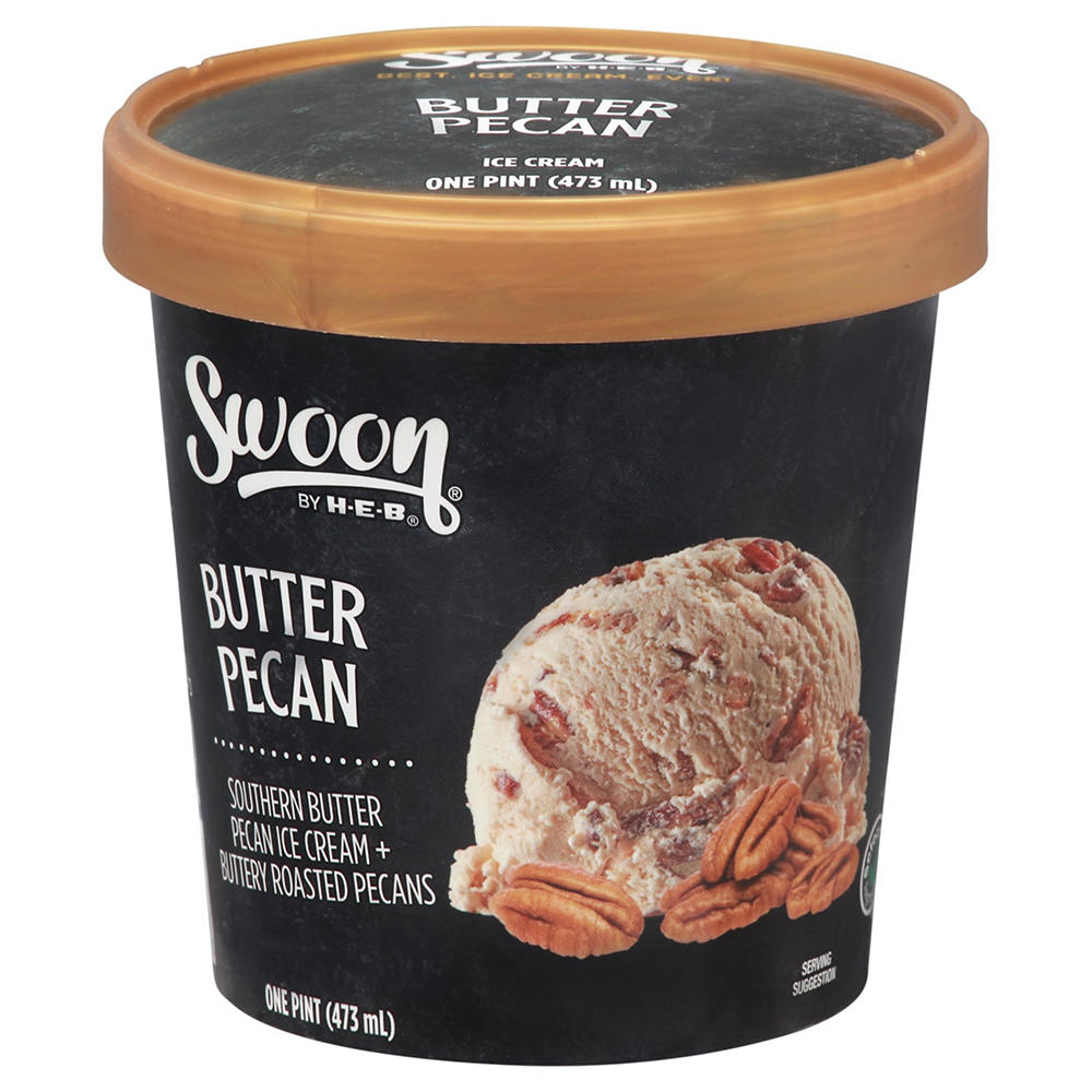 Swoon by H-E-B Butter Pecan Ice Cream, 1 pt
