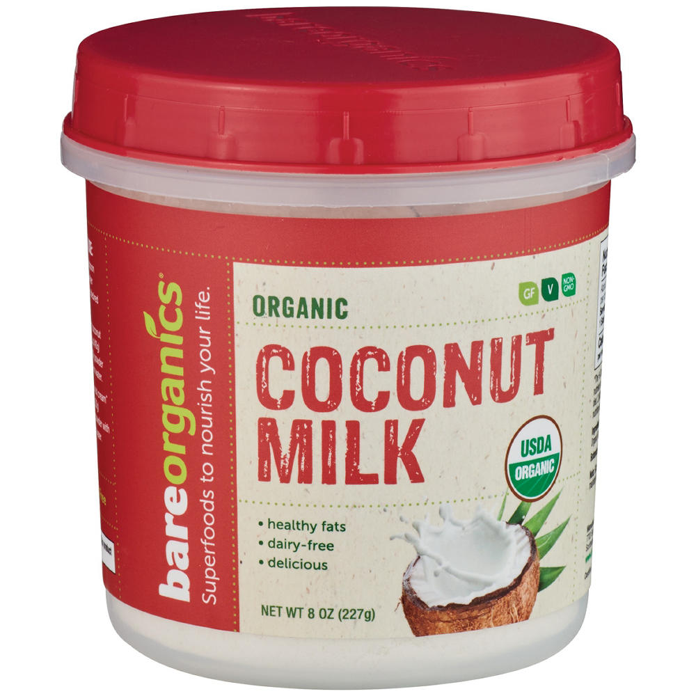 Bare Organics Organic Coconut Milk Powdered Coffee Creamer, 8 oz
