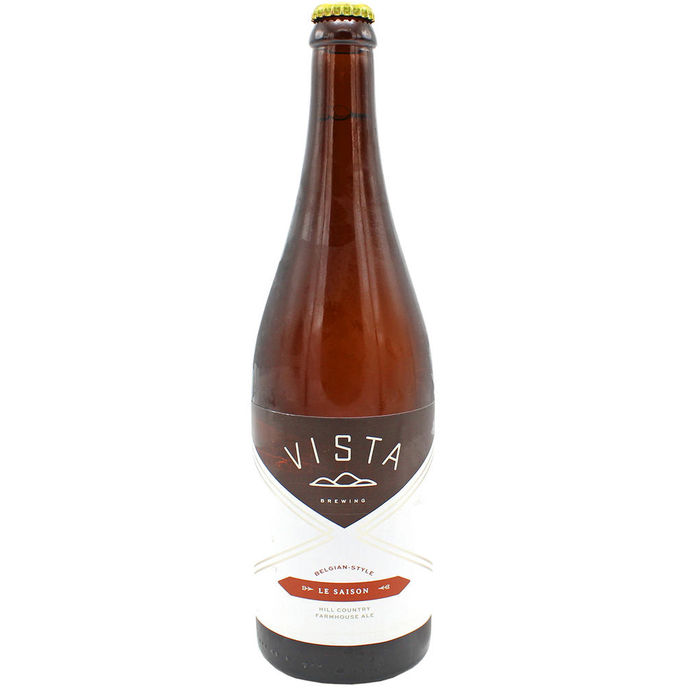 Vista Brewing Le Saison Hill Country Farmhouse Ale Beer, 750 mL