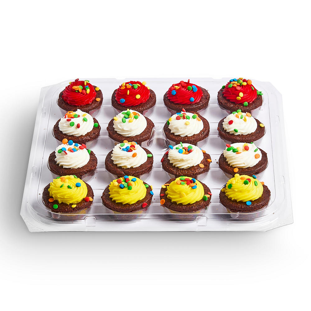H-E-B Bakery Party Tray - Brownie Bites with Sprinkles, 16 ct