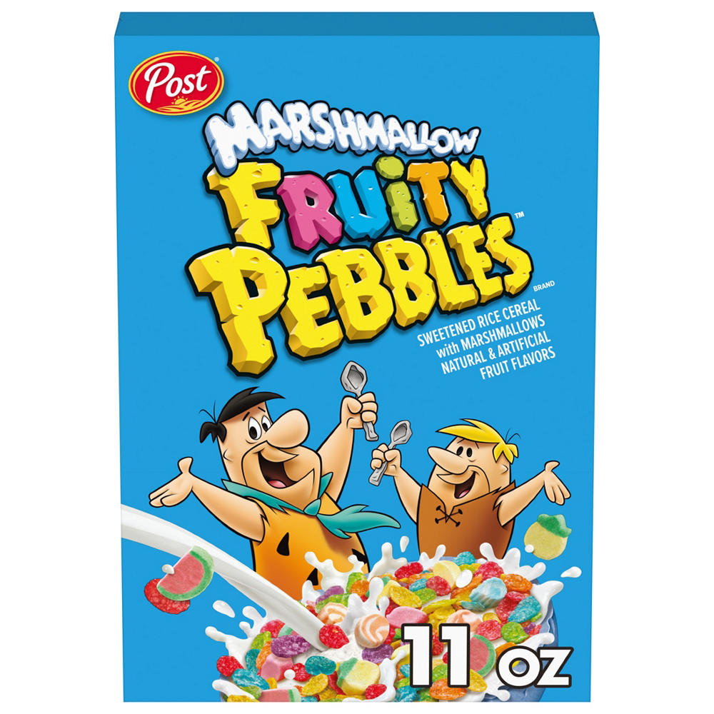 Post Marshmallow Fruity Pebbles Cereal, 11 oz