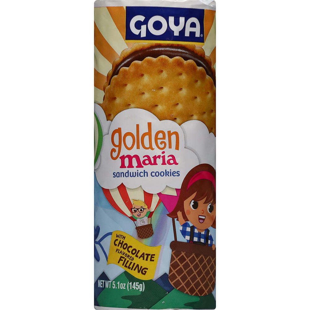 Goya Golden Maria Chocolate Filled Sandwich Cookies, 5.1 oz