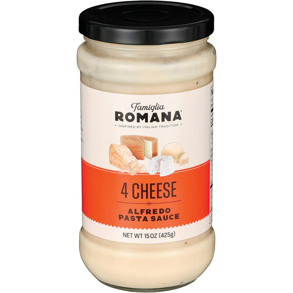 Famiglia Romana 4 Cheese Alfredo Pasta Sauce, 15 oz