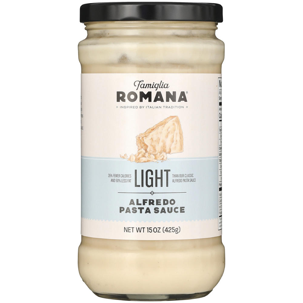 Famiglia Romana Light Alfredo Pasta Sauce, 15 oz