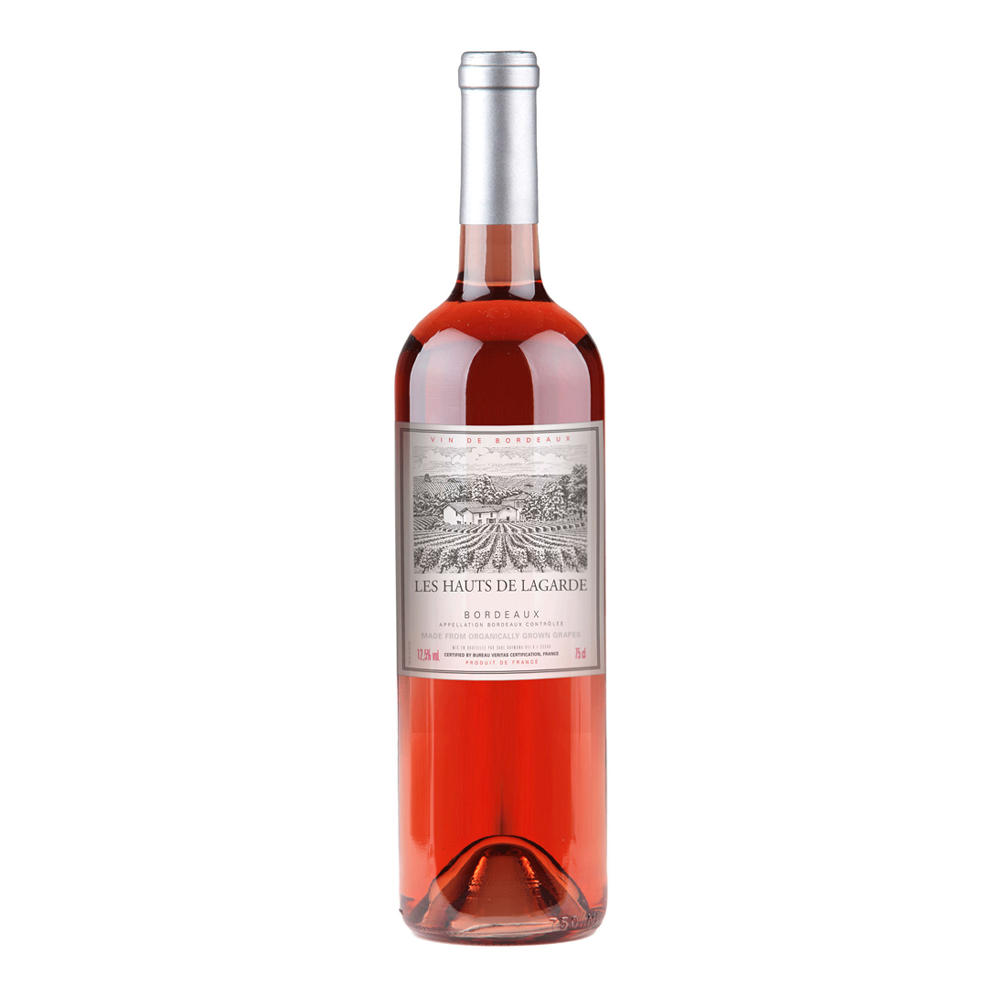Les Hauts de Lagarde Organic Rose Wine, 750 mL