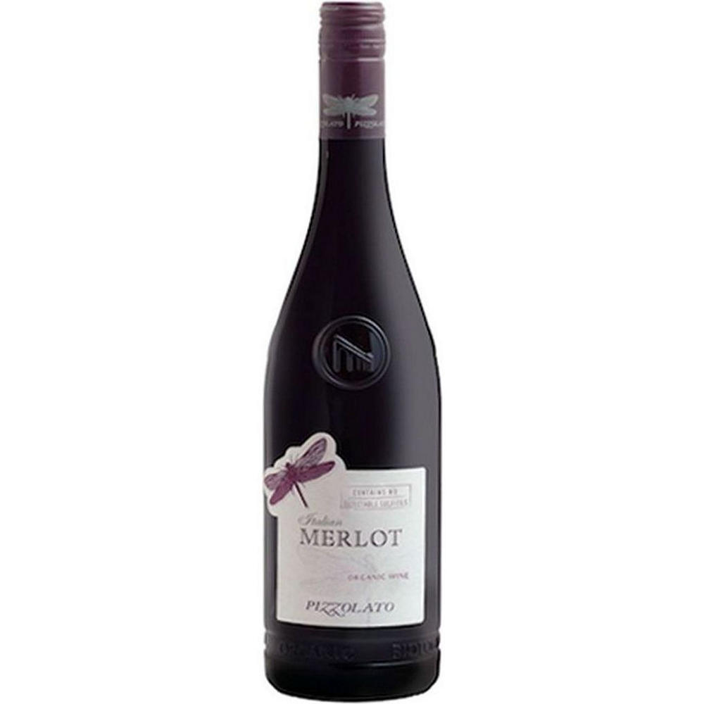 Pizzolato Organic Merlot Italian Red Wine, 750 mL