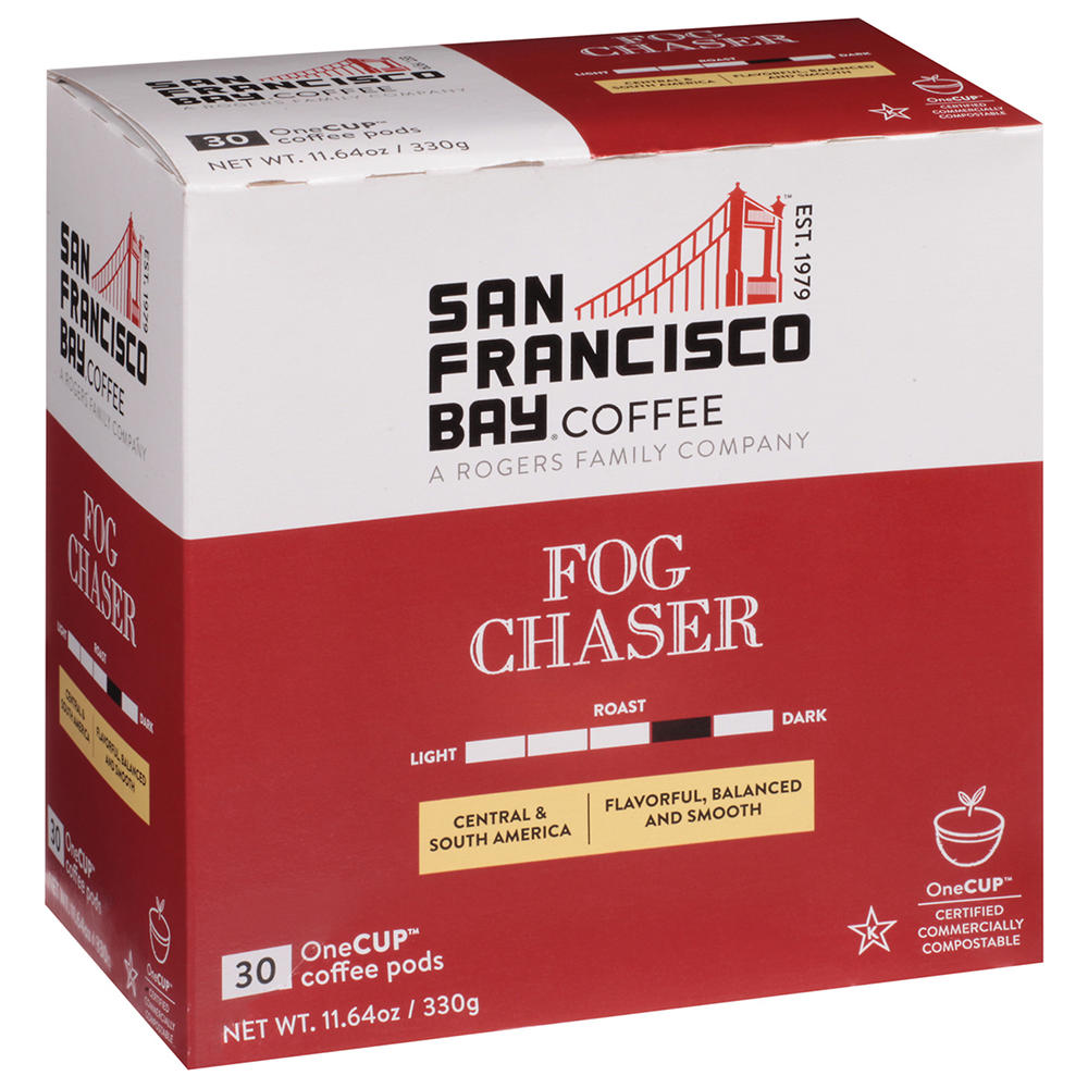 San Francisco Bay Fog Chaser Single Serve Coffee Cups, 30 ct