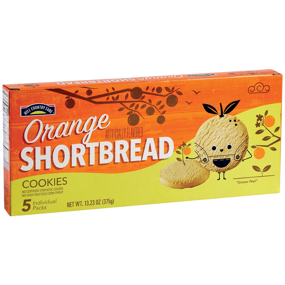 Hill Country Fare Orange Shortbread Cookies, 13.23 oz
