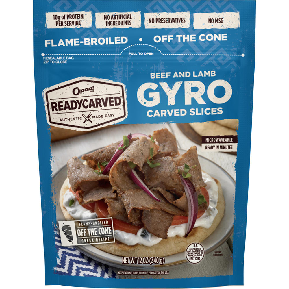 Opaa! Frozen Ready Carved Beef & Lamb Gyros Slices, 12 oz