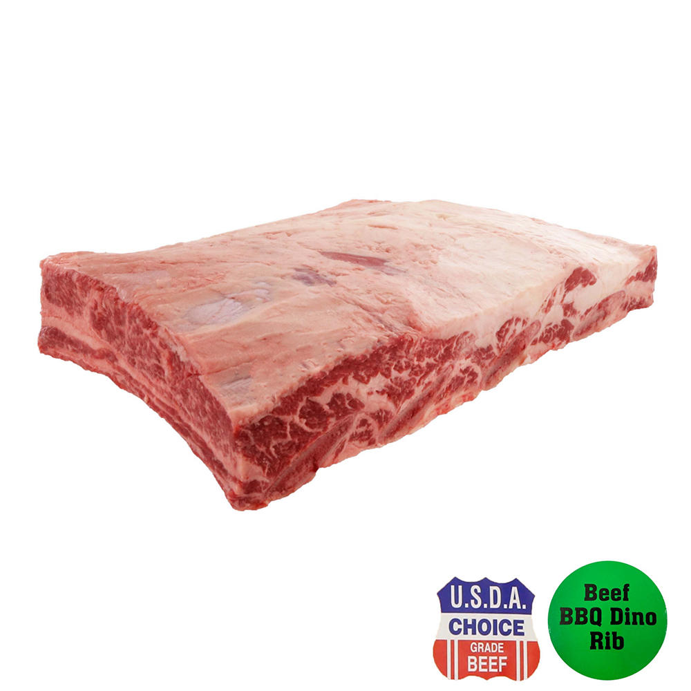 H-E-B Bone-In Whole Beef Dino Ribs - USDA Choice, Avg. 4.64 lbs