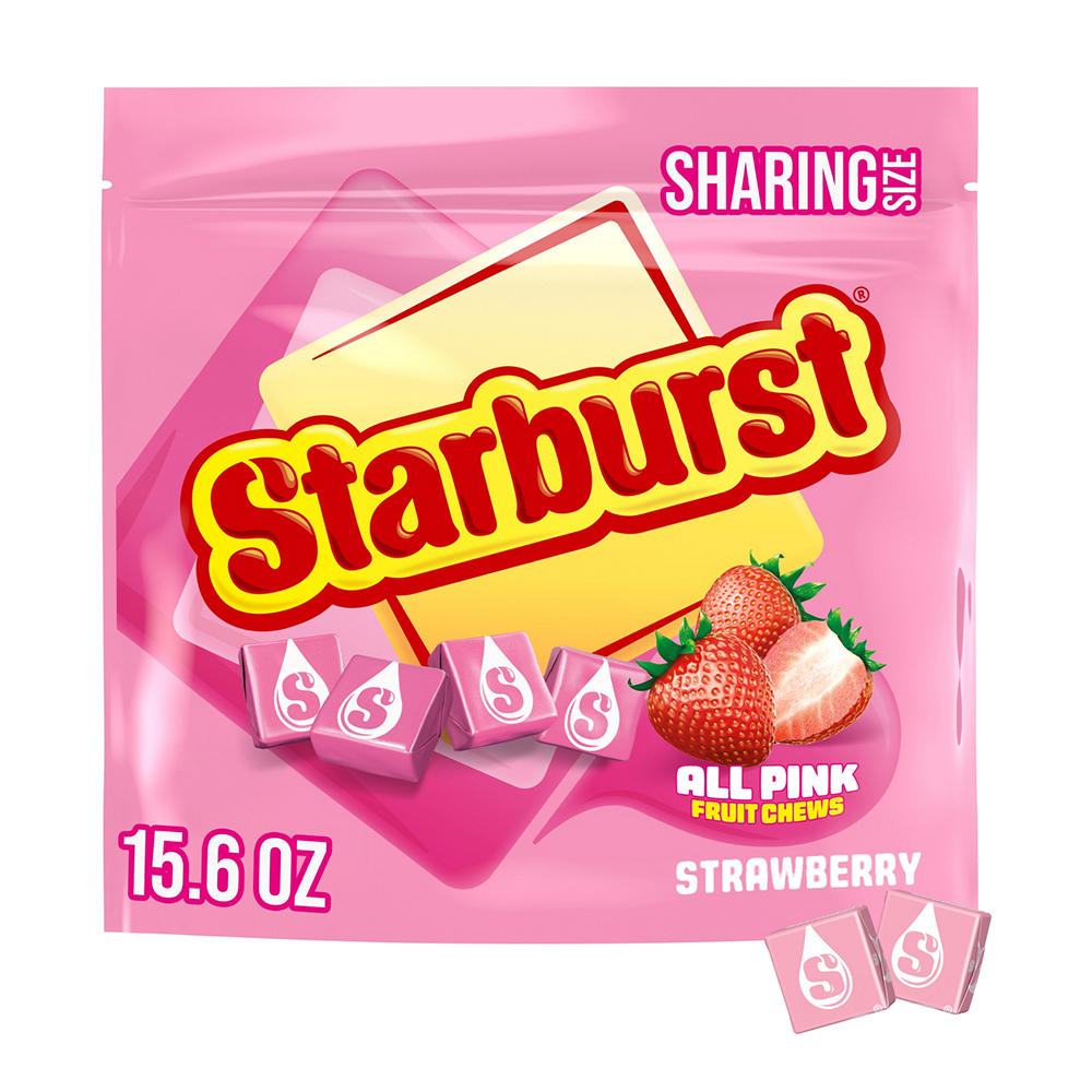 Starburst All Pink Fruit Chews Candy - Sharing Size, 15.6 oz