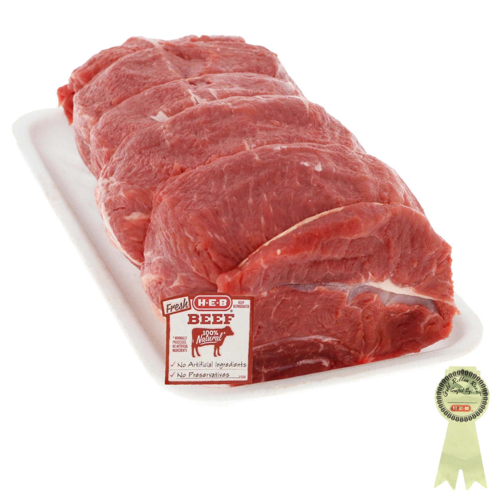H-E-B Boneless Whole Top Blade Beef Roast - USDA Select, Avg. 2.89 lbs