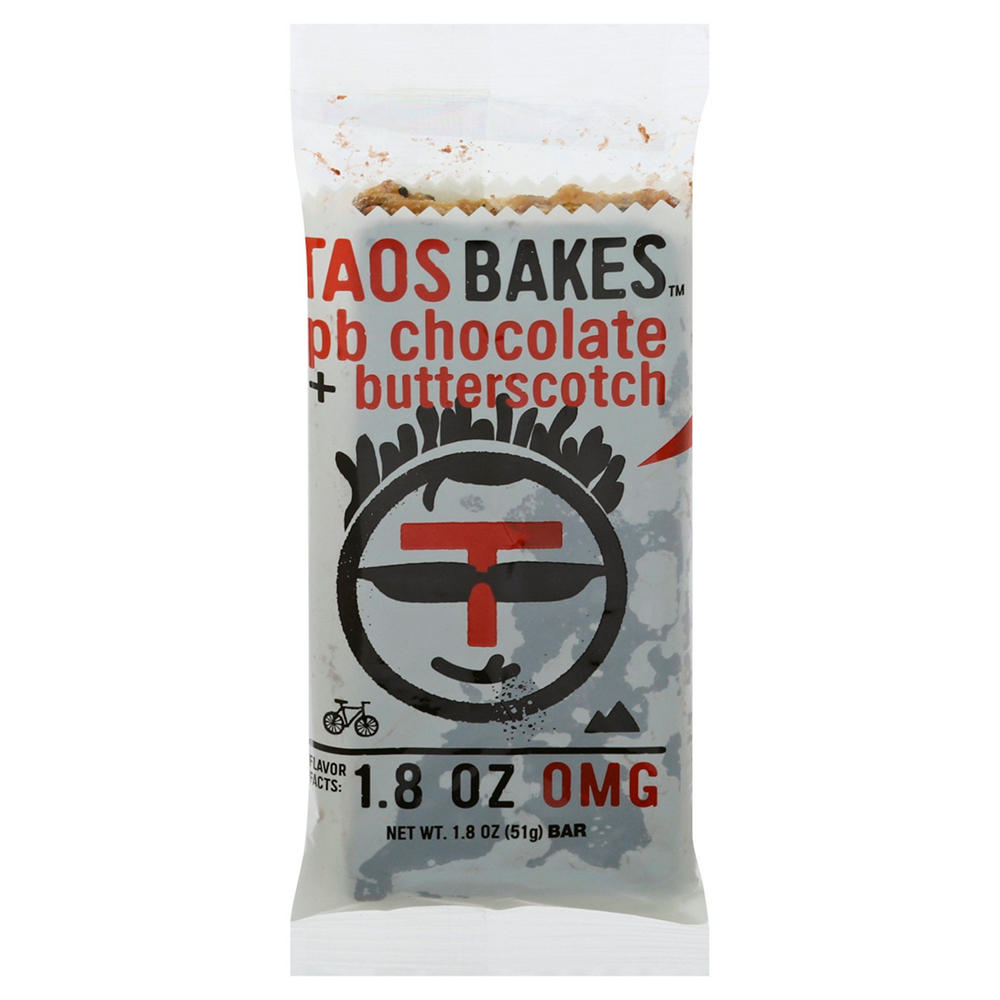 Taos Bakes PB Chocolate & Butterscotch Bar, 1.8 oz
