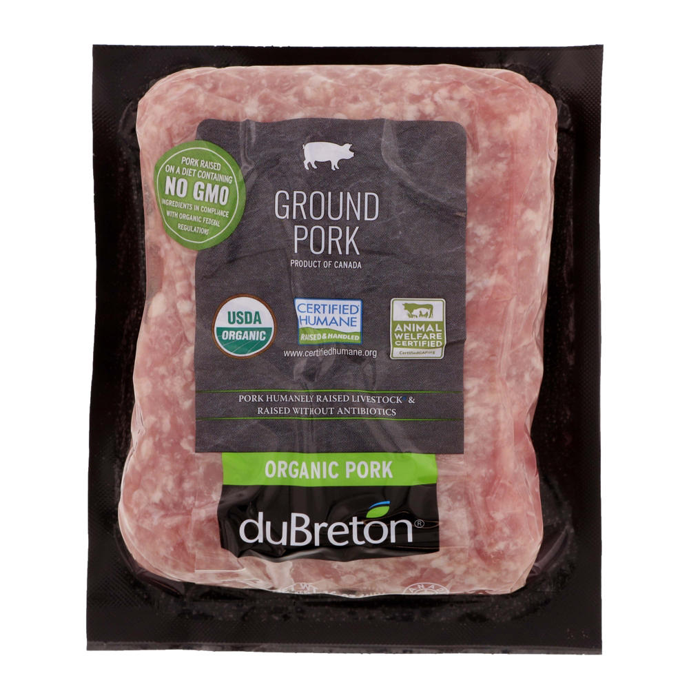 duBreton Organic Ground Pork, 1 lb