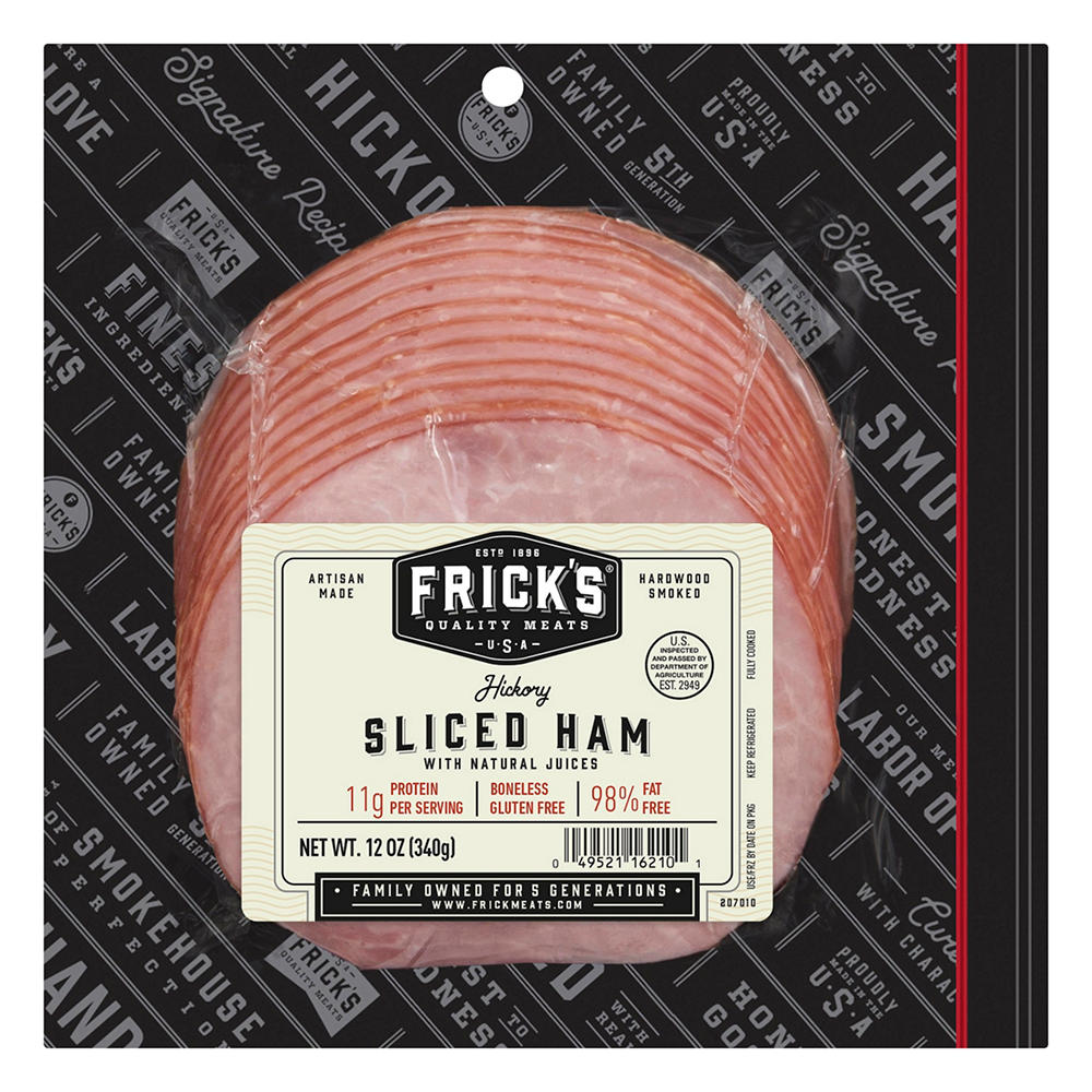 Frick's Fully Cooked Boneless Hickory-Smoked Sliced Ham, 12 oz