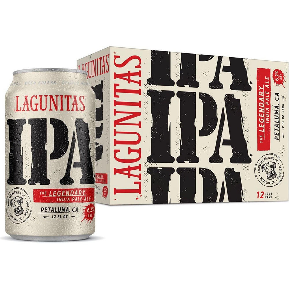 Lagunitas Brewing Co. IPA Craft Beer 12 pk Cans, 12 oz