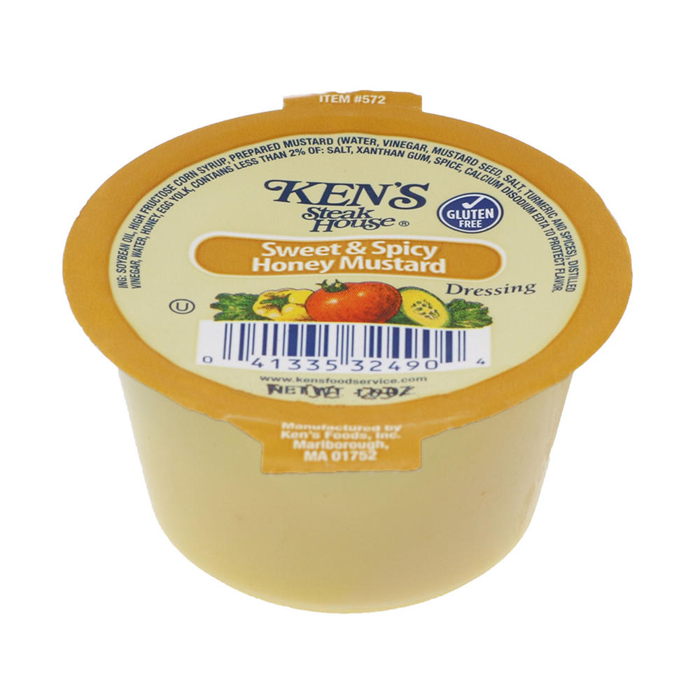 Ken's Steak House Sweet & Spicy Honey Mustard Salad Dressing Cup, 1.5 oz