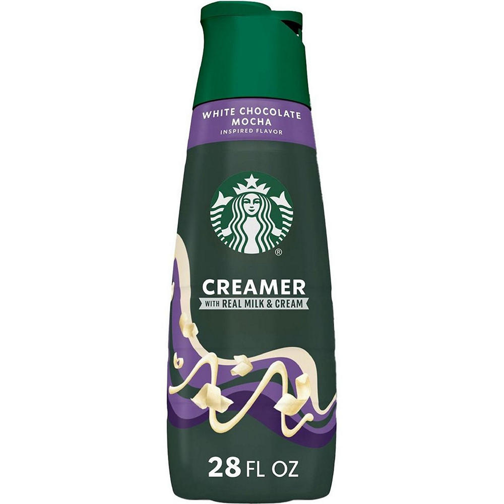 Starbucks White Chocolate Mocha Liquid Coffee Creamer, 28 oz