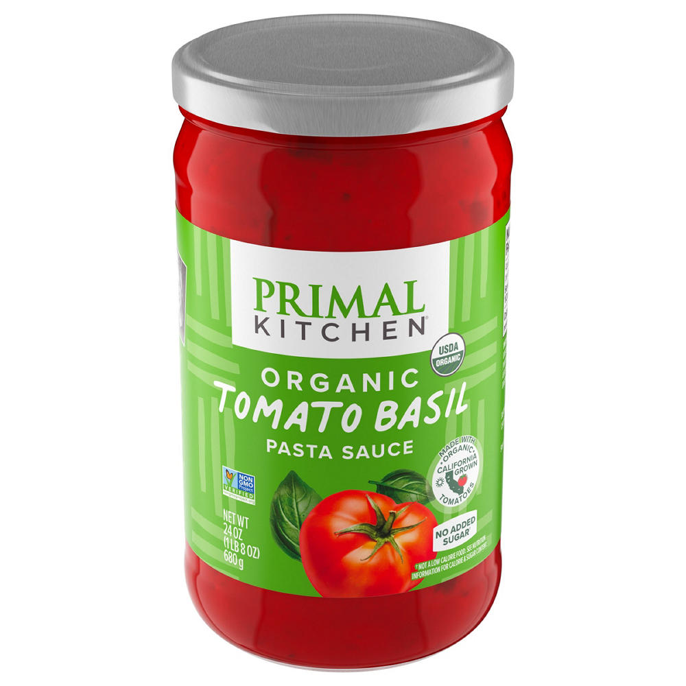 Primal Kitchen Organic Tomato Basil Pasta Sauce, 24 oz