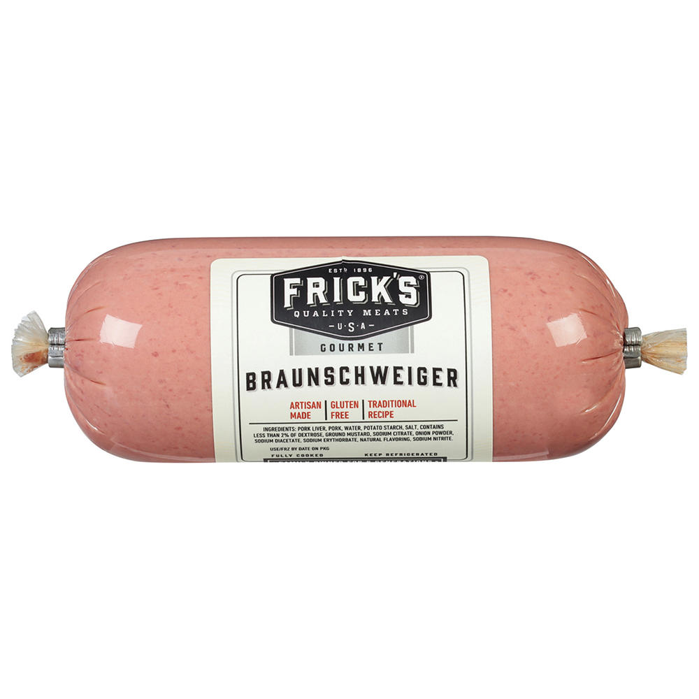 Frick's Braunschweiger Pork Liver Sausage, 16 oz