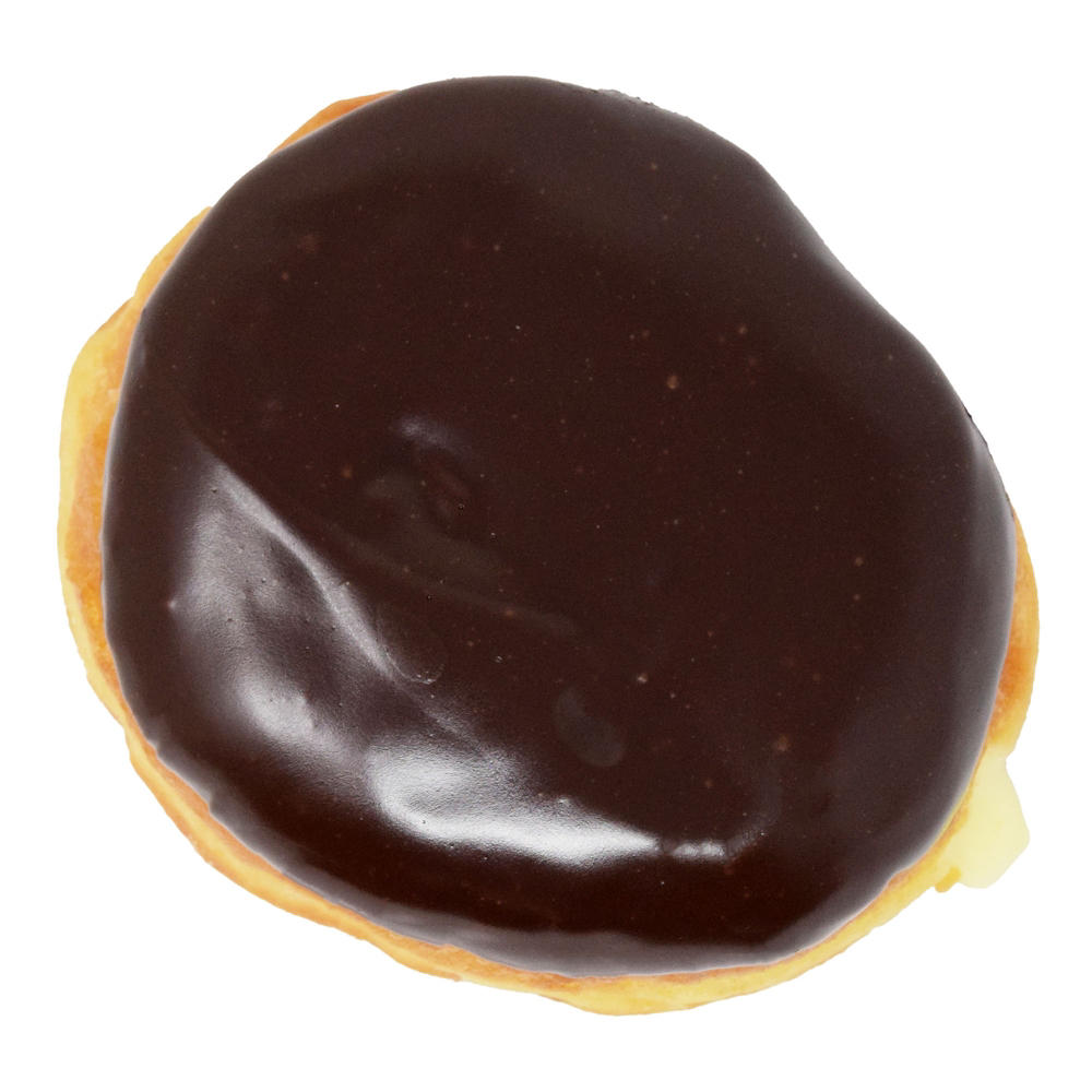 H-E-B Bakery Chocolate Iced Bavarian Creme Filled Bismark Donut