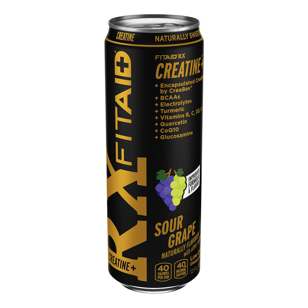 LIFEAID FITAID RX Creatine+ Drink - Sour Grape, 12 oz
