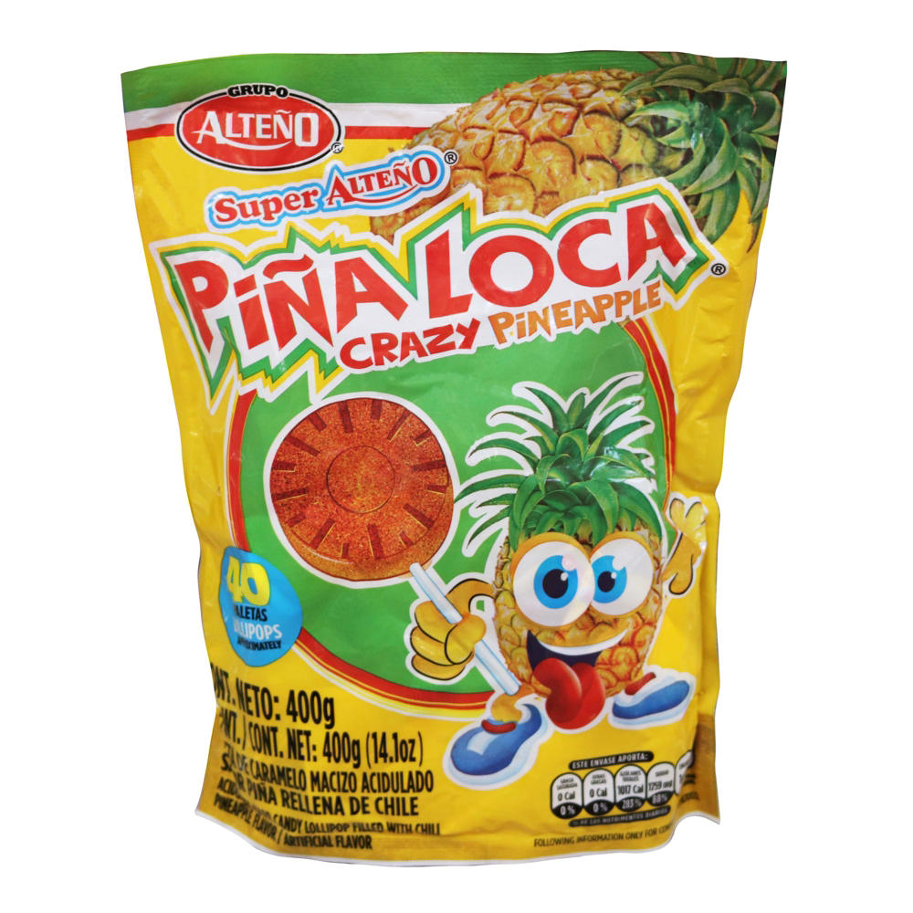 Al Teno Pina Loca Lollipop, 40 ct