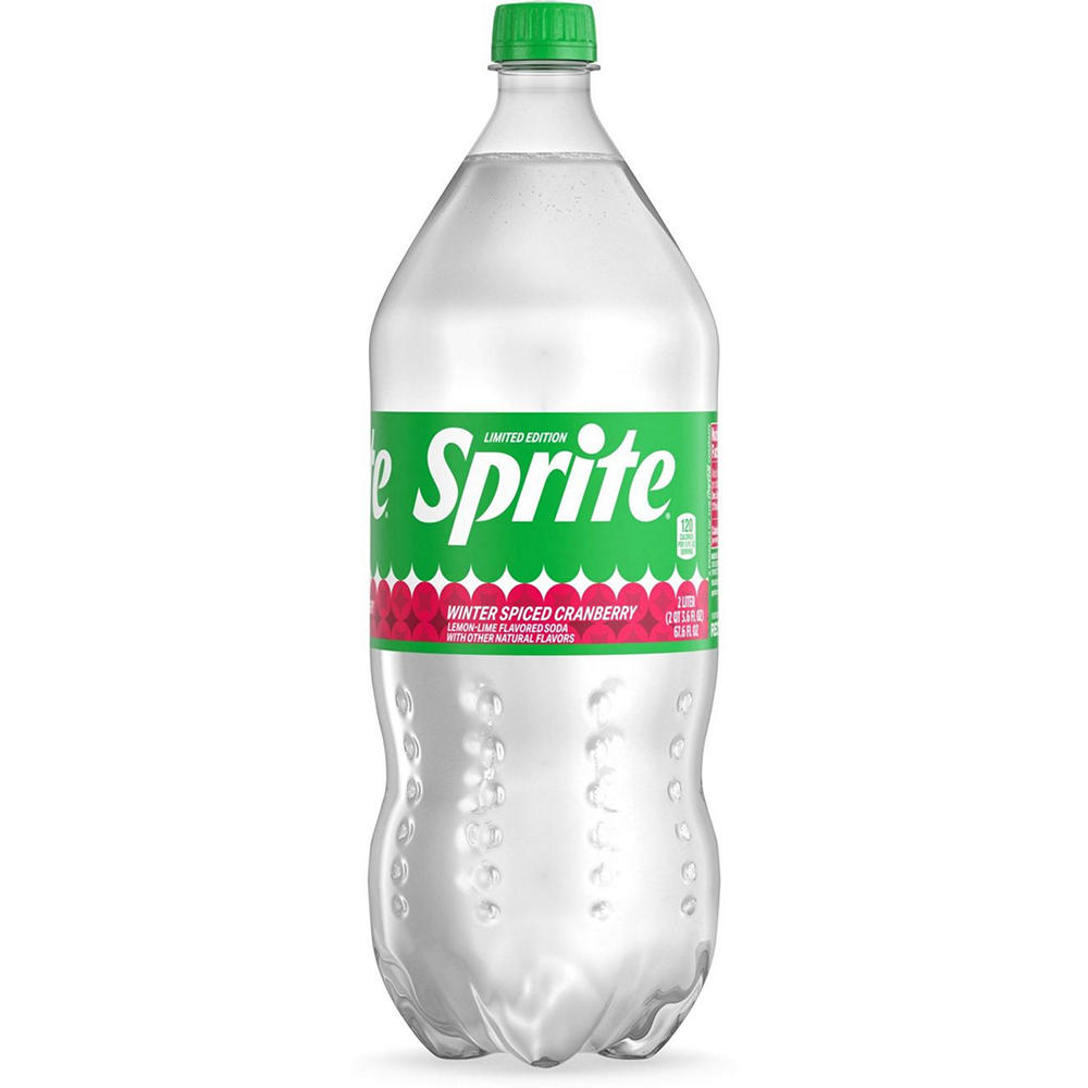 Sprite Winter Spiced Cranberry Caffeine Free Soda Soft Drink, 2 L