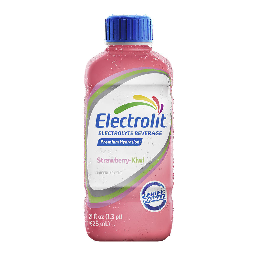 Electrolit Electrolyte Hydration Beverage – Strawberry Kiwi, 21 oz