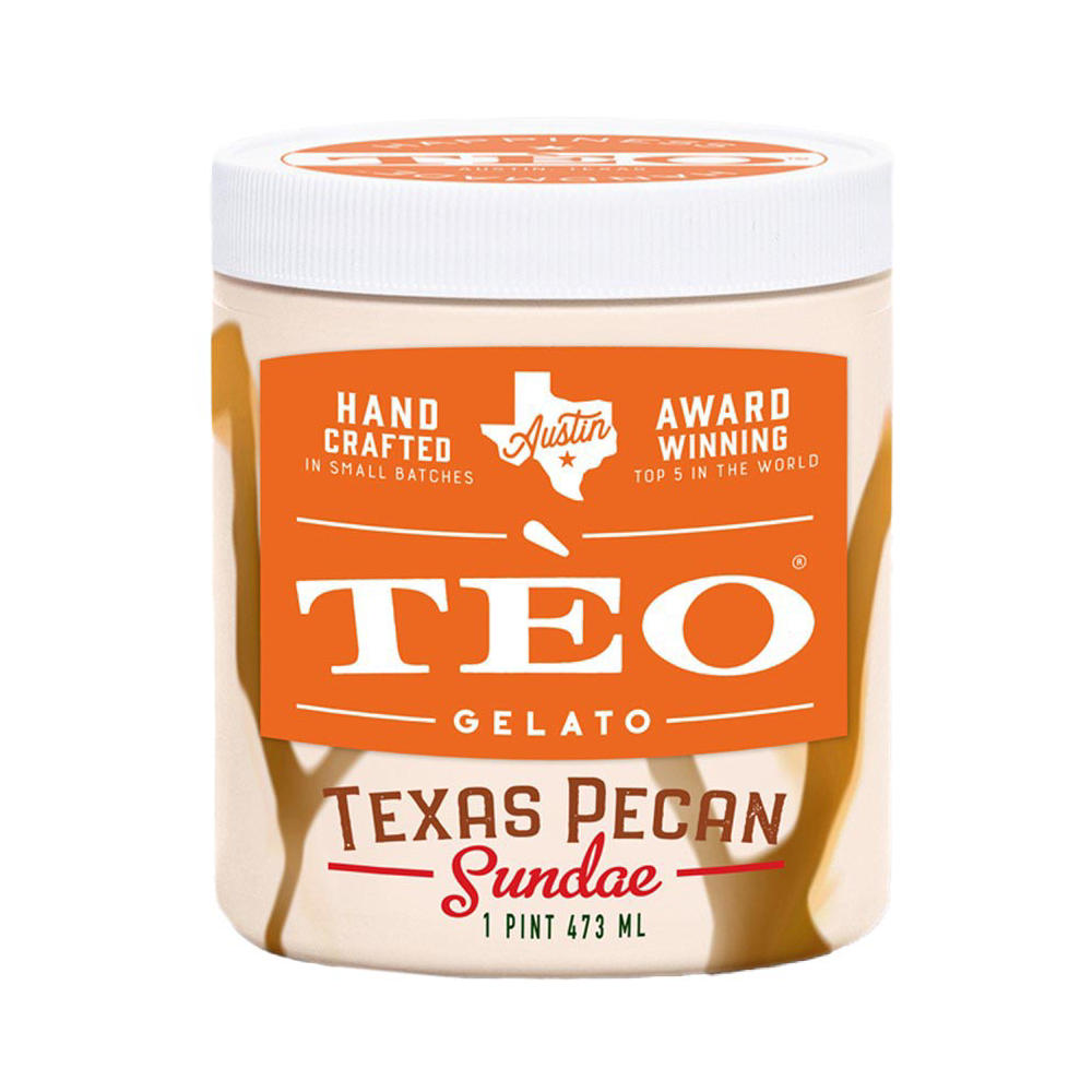 Tèo Texas Pecan Sundae Gelato, 1 pt