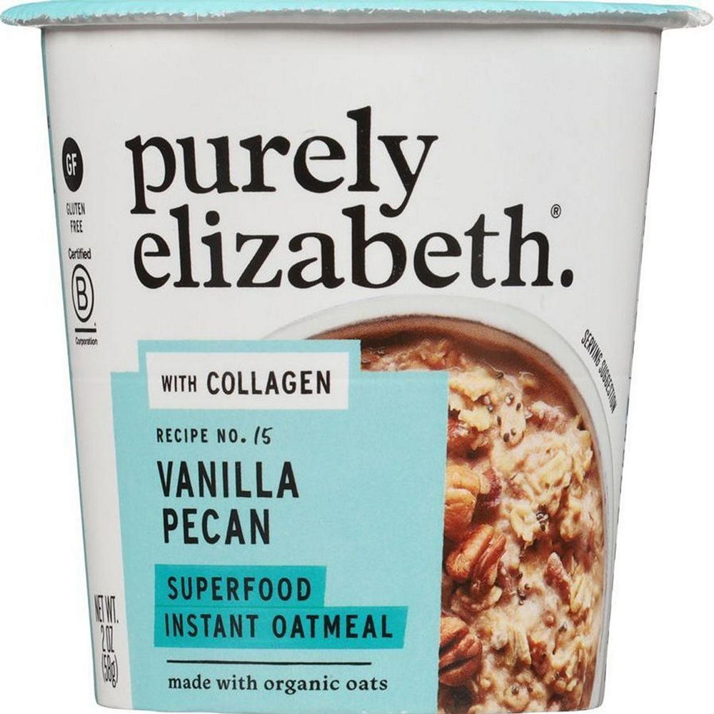 Purely Elizabeth Vanilla Pecan Superfood Instant Oatmeal Cup, 2 oz